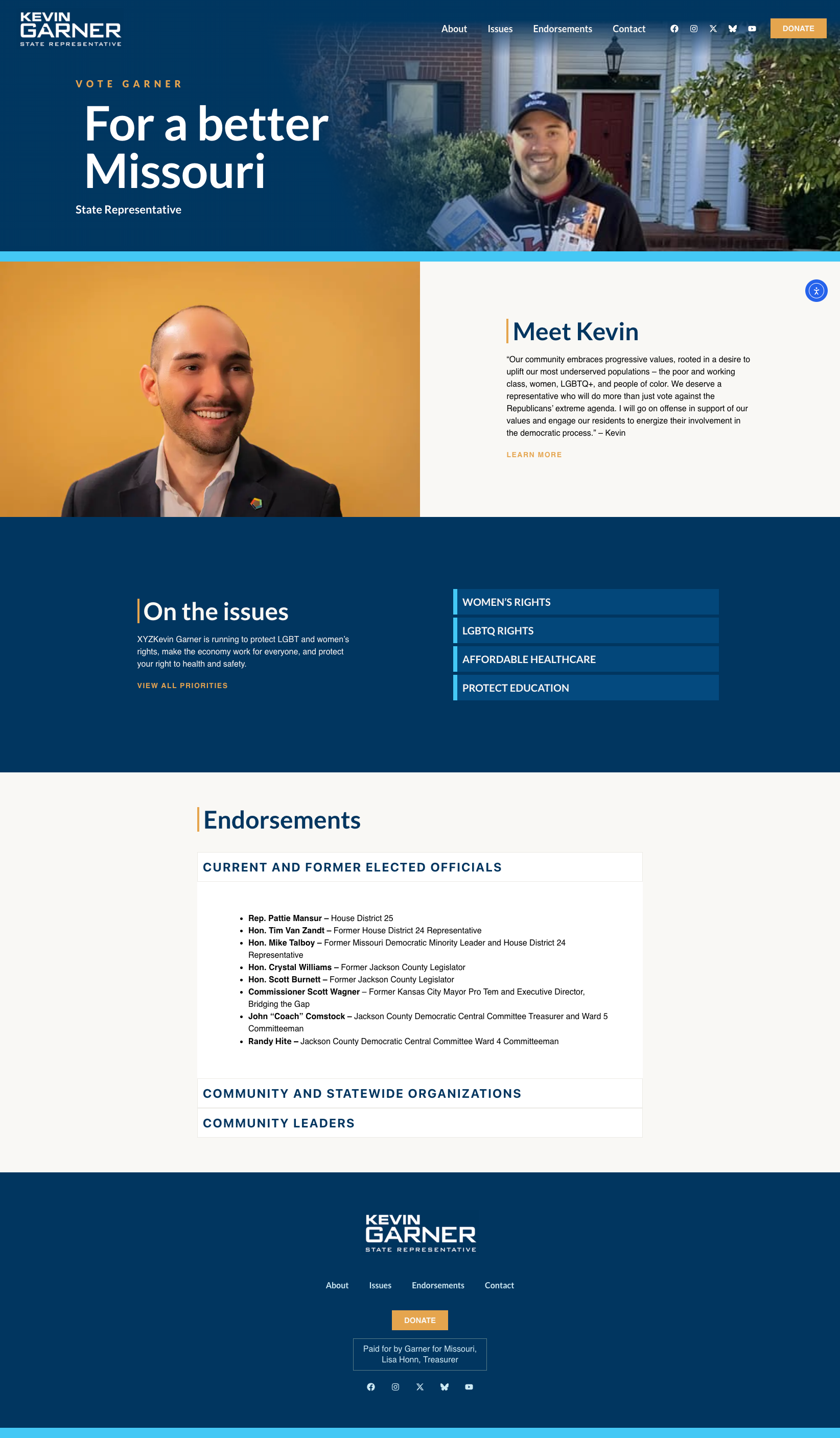 Kevin Garner's website